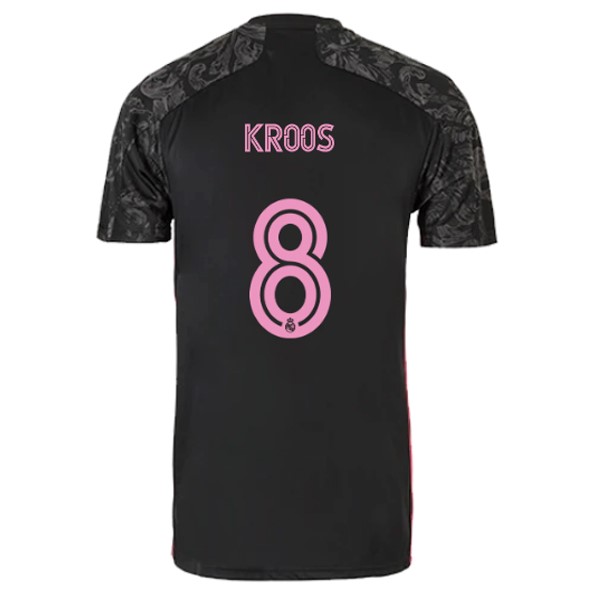 Camiseta Real Madrid 3ª NO.8 Kroos 2020-2021 Negro